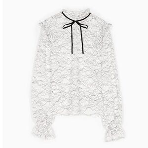 Elegant White Lace Women's Top
